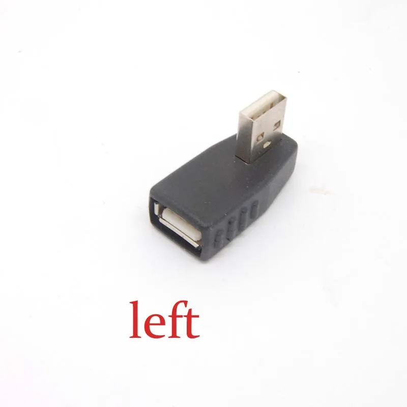 10 шт. USB 2 0 A Штекерный к женскому Удлинительный кабель 90 левый угол адаптер вилка