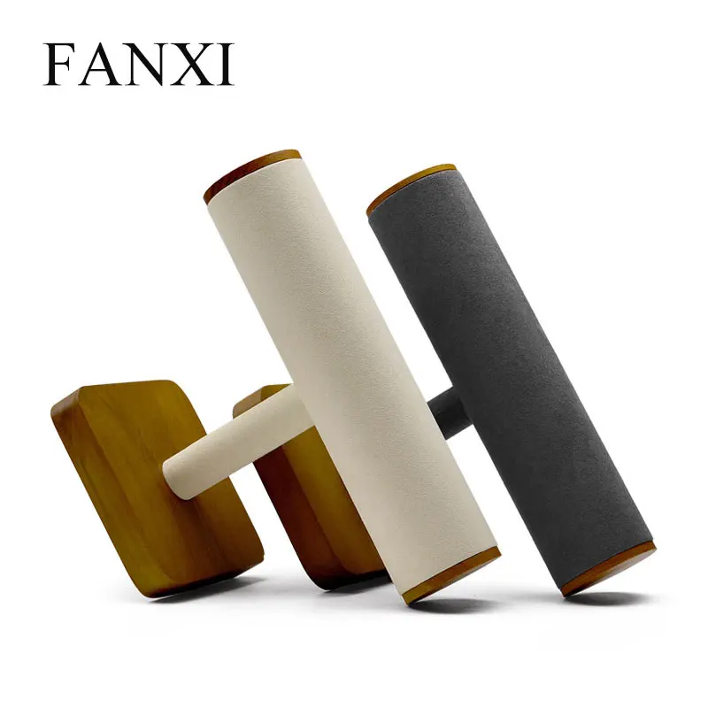 Витрина для ювелирных изделий FANXI Т-образный стенд деревянное ожерелье браслет