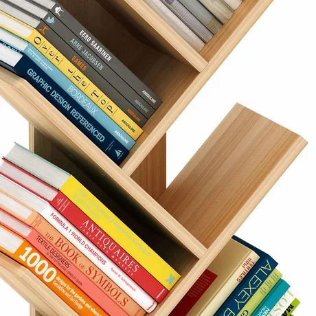 Книжный шкаф гостиная мебель для дома книжная полка в виде дерева Деревянный Шкаф Дисплей книжный Стенд Полки Полка дерево