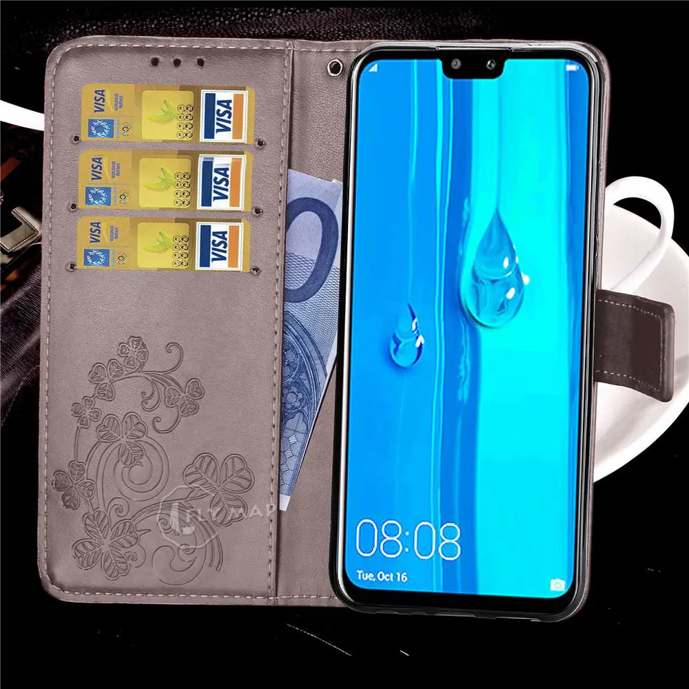 Чехол для Huawei Y9 2019 JKM LX1 LX3 кошелек флип-чехол телефона кожаный чехол Капа Y 9 JKM-LX1