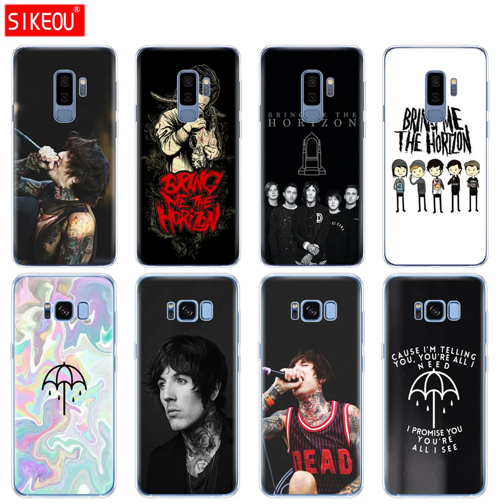Силиконовый чехол для Samsung Galaxy S9 S8 S7 S6 edge S5 S4 S3 PLUS телефона Оливер Сикс Bring Me the Horizon