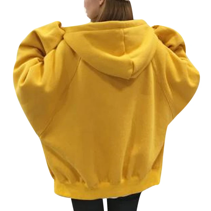 Long Lantern Sleeve Womens Oversized Hoodies Sweat Femme Tracksuits Plus Size Hooded Sweatshirts Tops Pullovers Wholesale | Женская