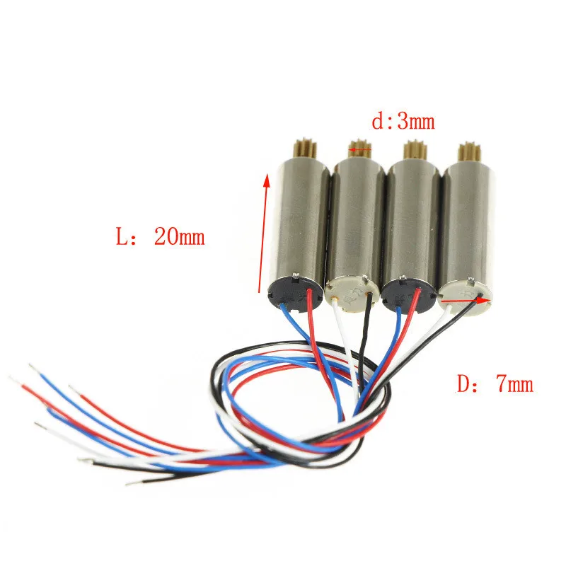 Syma X5 X5C Motors 4 шт./лот 2 шт. CW CCW RC Quadcopter запасные части для Drone JXD385 V272 H107 | Игрушки и