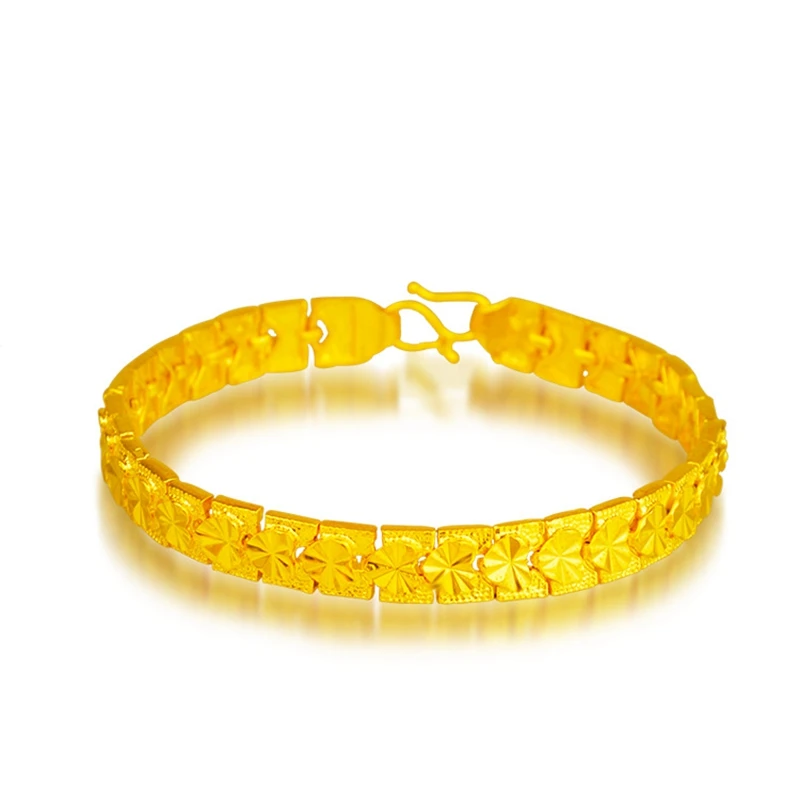 

Wrist chain Yellow Gold Filled Womens Bracelet Link Chain Jewelry