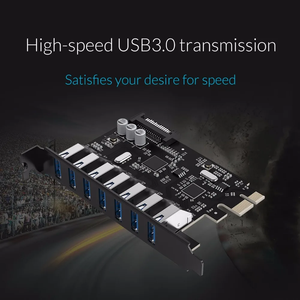 USB 3 0 7 портов PCI E экспресс карта Sata до 15 Pin высокоскоростной расширитель адаптер