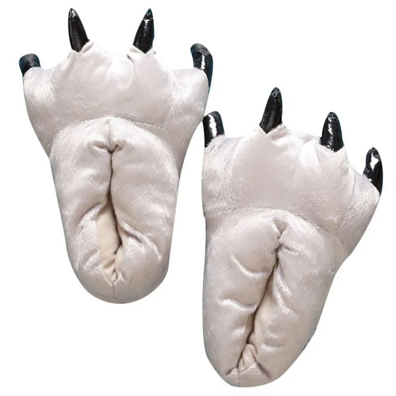 NORIVIIQ Hallowee Winter Sneaker Cute Funny Animal Paw Slippers Monster Claw Cartoon Slipper Warm Soft Plush Indoor Shoes | Тематическая