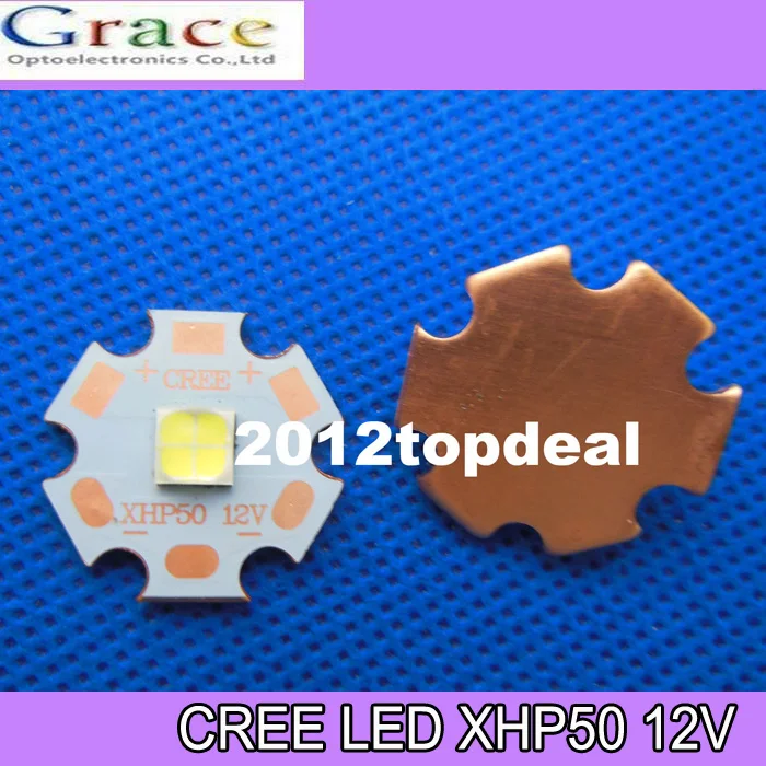 Новый светодиодный излучатель Cree XLamp XHP50 20 Вт 12 В 2546lm @ 19 Холодный белый чип J2 1A с