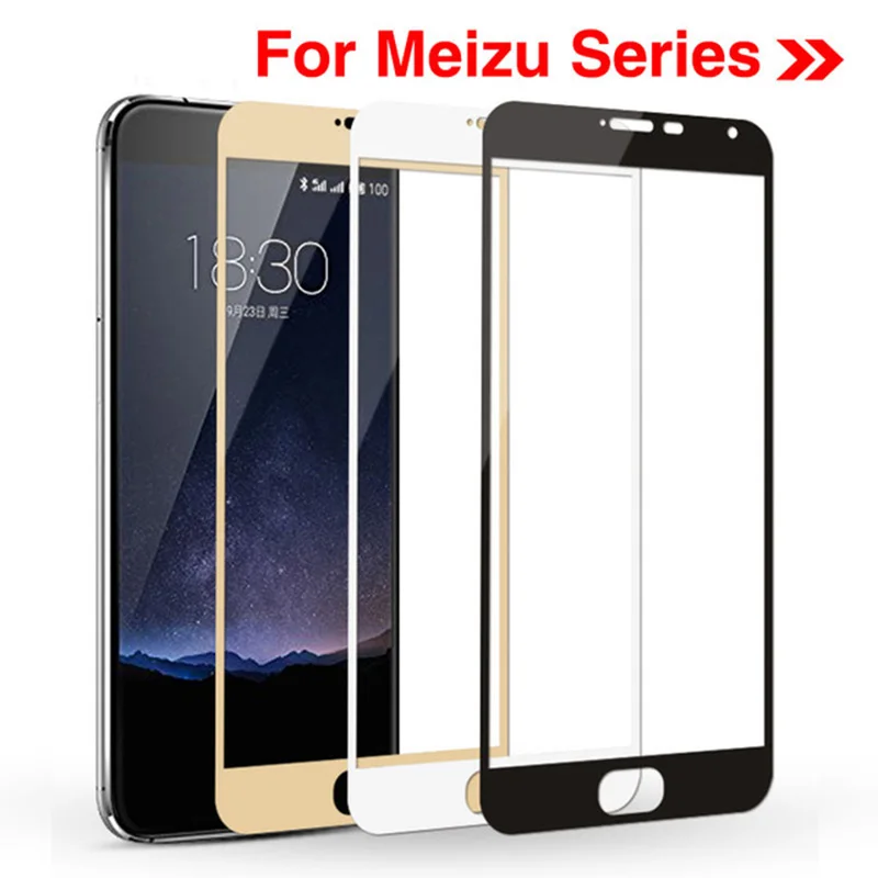 Полностью покрывающее закаленное Стекло для Mei zu м 6s Pro6 M3 Примечание M5 M6 Экран
