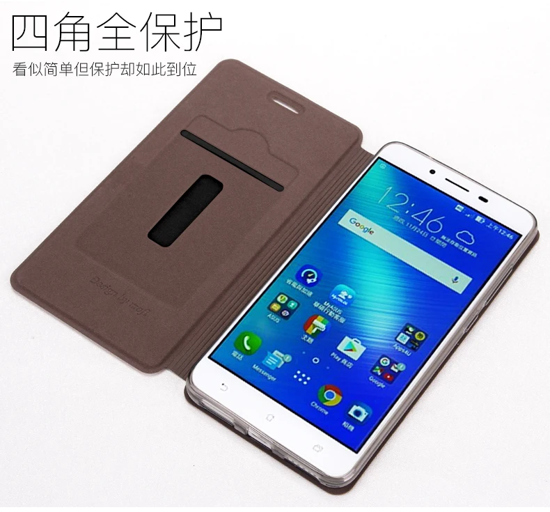 MOFi для ASUS ZenFone 3 Max ZC553KL чехол для телефона s Роскошный флип-чехол из искусственной кожи Для ZenFone 3 Max ZC553KL Чехол-книжка с подставкой