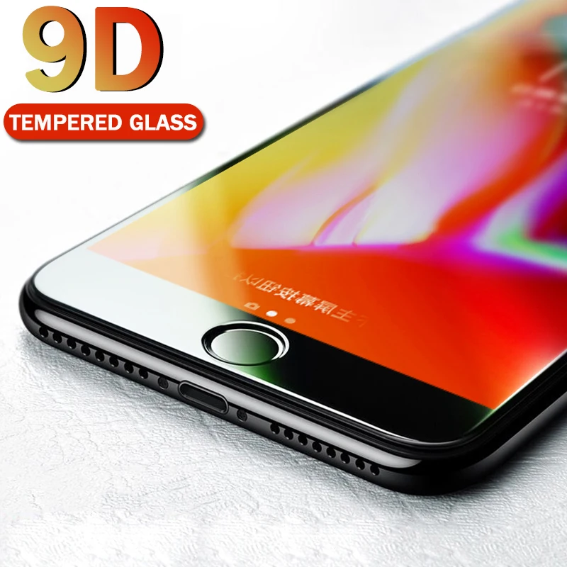 Новая 9D полностью покрытая закаленная пленка для iphone x xs max защитное стекло на iPhone7