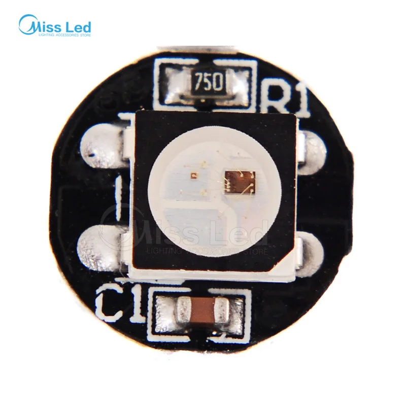 black led black pcb 10-1000 шт. WS2812B светодиодный чип, 4pin с радиатором(10 мм* 3 мм), черный/белый PCB, SMD5050 RGB с WS2811 IC BLT in, SK6812RGBW DC5V - Испускаемый цвет: black led black pcb