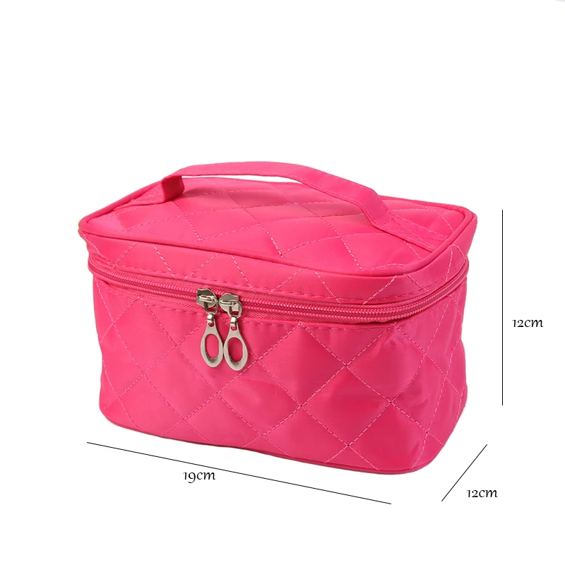 Новинка 2019 нейлоновые косметички с алмазной решеткой женские маленькие сумки