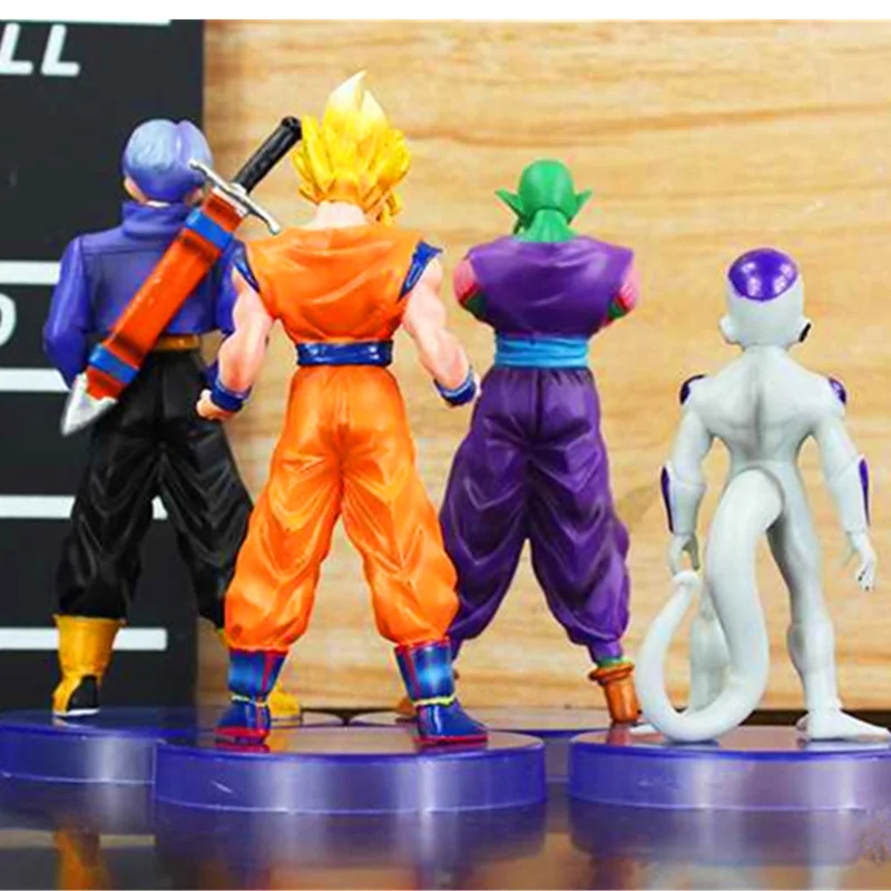 4 шт./лот Dragon Ball Son Goku Frieza трусы Piccolo два поколения ПВХ фигурка Коллекционная модель