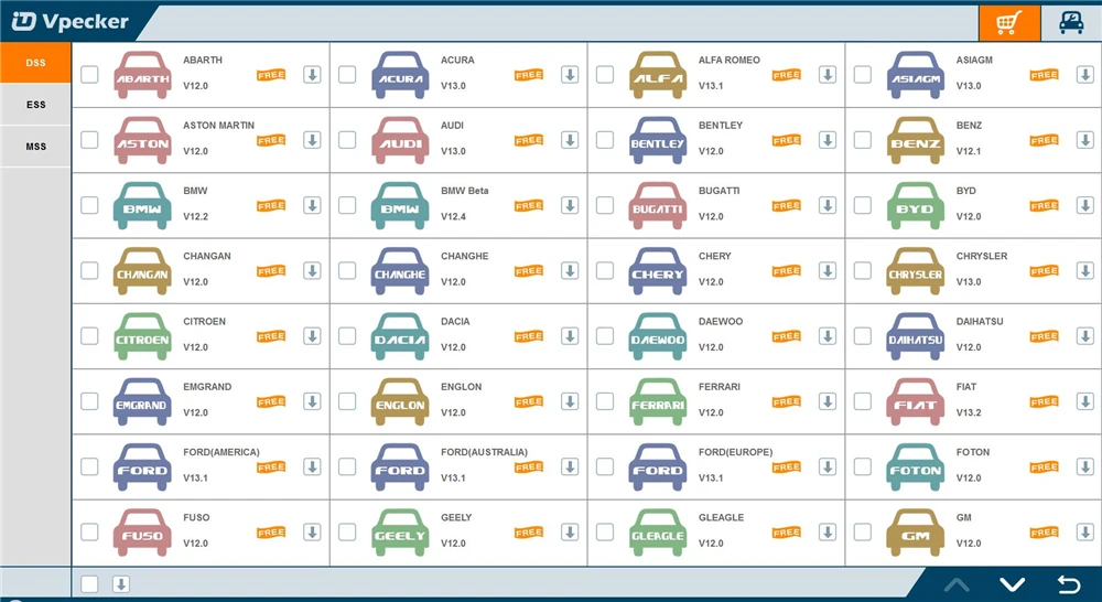 Vpecker Easydiag OBD2 Wifi V11.9 новейший OBD 2 Автомобильный сканер+ 8 дюймовый Windows 10 Vpecker планшет ODB 2 Автосканер