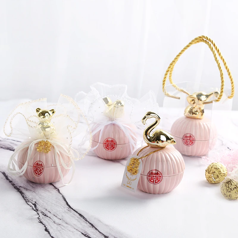 Свадебная подарочная коробка керамическая конфет высококачественные свадебные