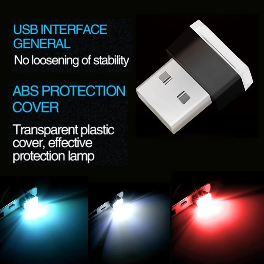 1 шт. автомобильный LED USB атмосферный свет лампа для сиденья Леон Ибица Шкода Рапид