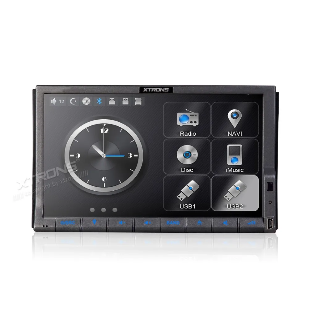 XTRONS 7 &quotдвойной 2 din автомобильный аудио 1080 P видео HD цифровой моторизованный