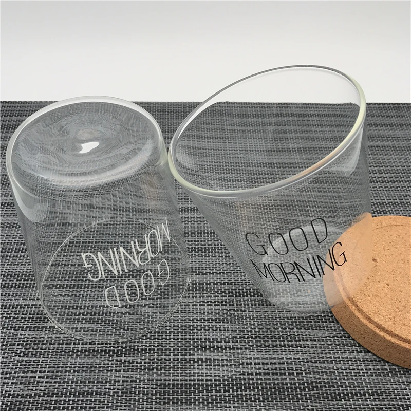 Термостойкая прозрачная кружка Arshen ручной работы для молока и кофе 300 мл|cup gift|milk
