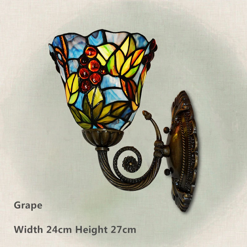 Настенный светильник FUMAT светодиодный из витражного стекла для гостиной спальни