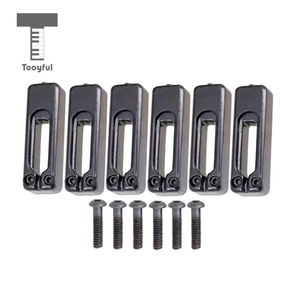 6pcs Electric Guitar Tremolo Bridge Saddles with Screws for Parts | Спорт и развлечения