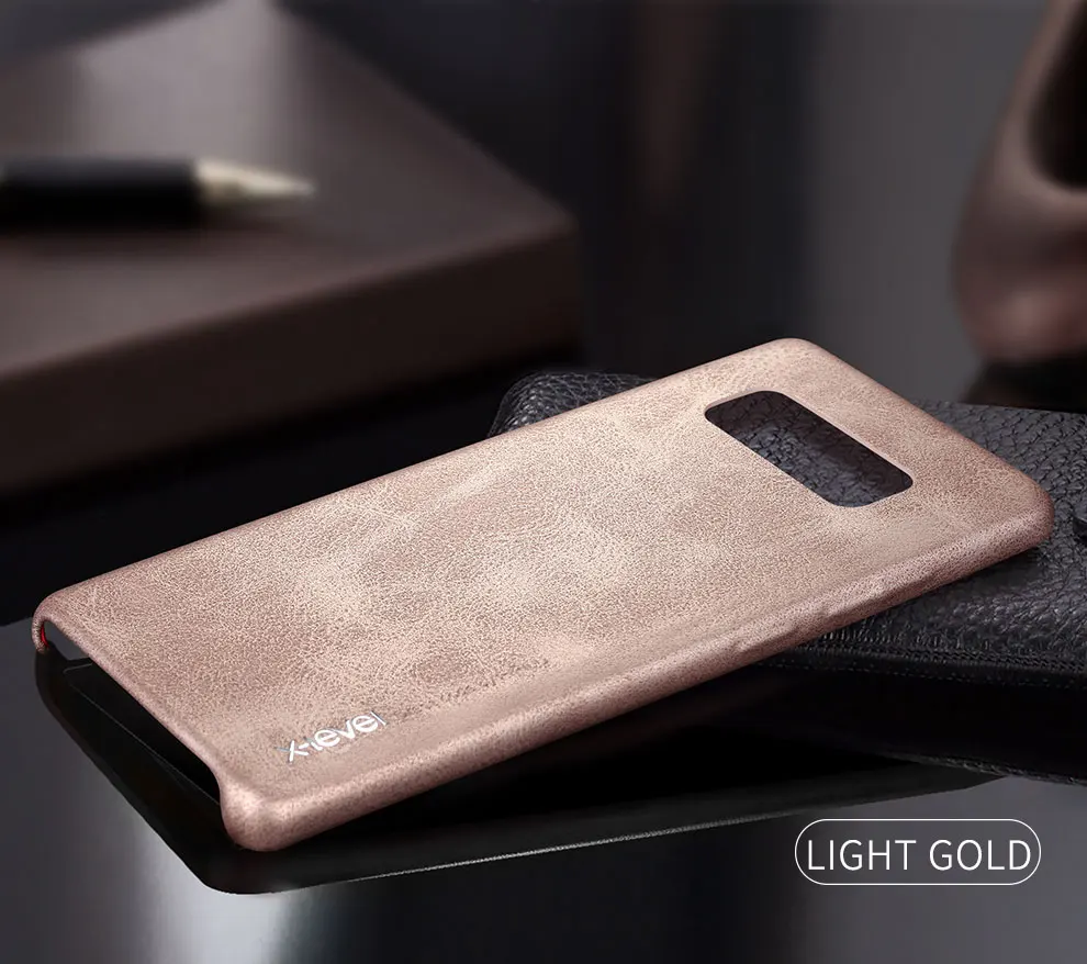 X-Level Винтажный чехол для телефона из искусственной кожи Samsung Note 9 8 Ультратонкий