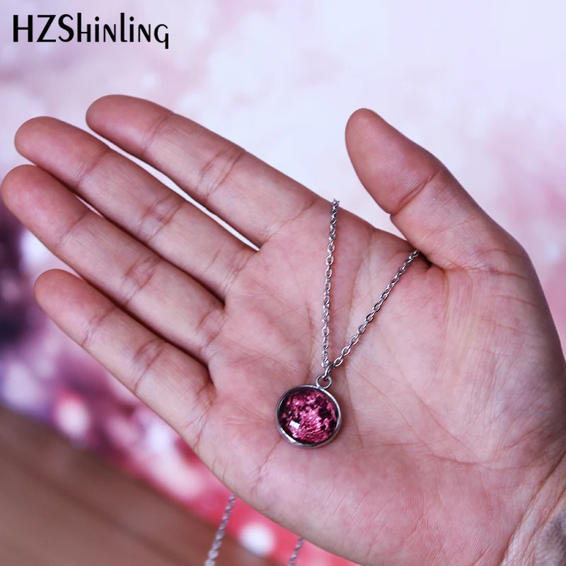 Ожерелье из нержавеющей стали в 11 цветах серое и фиолетовое ожерелье светится