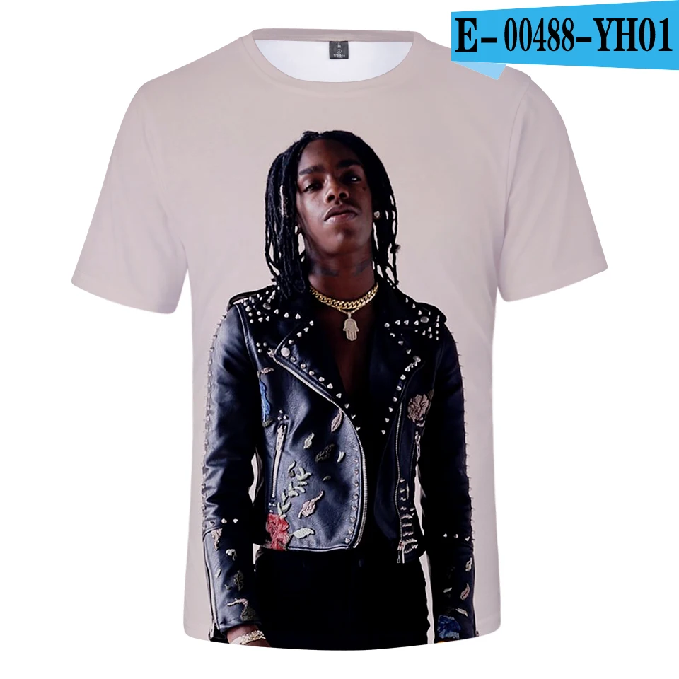 3D Лето г. YNW MELLY Мужская 3D футболка/для женщин Мода Harajuku Хип Хоп Уличная YNW MELLY 3D короткий рукав для мужчин футболка - Цвет: 3D