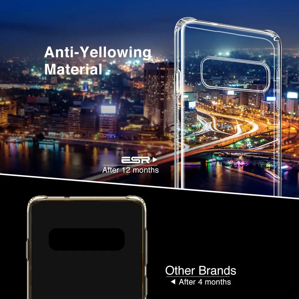 ESR роскошный мягкий ТПУ чехол для samsung Galaxy S10 Ультратонкий Прозрачный чехол для samsung S10e бампер чехол для S10 Plus