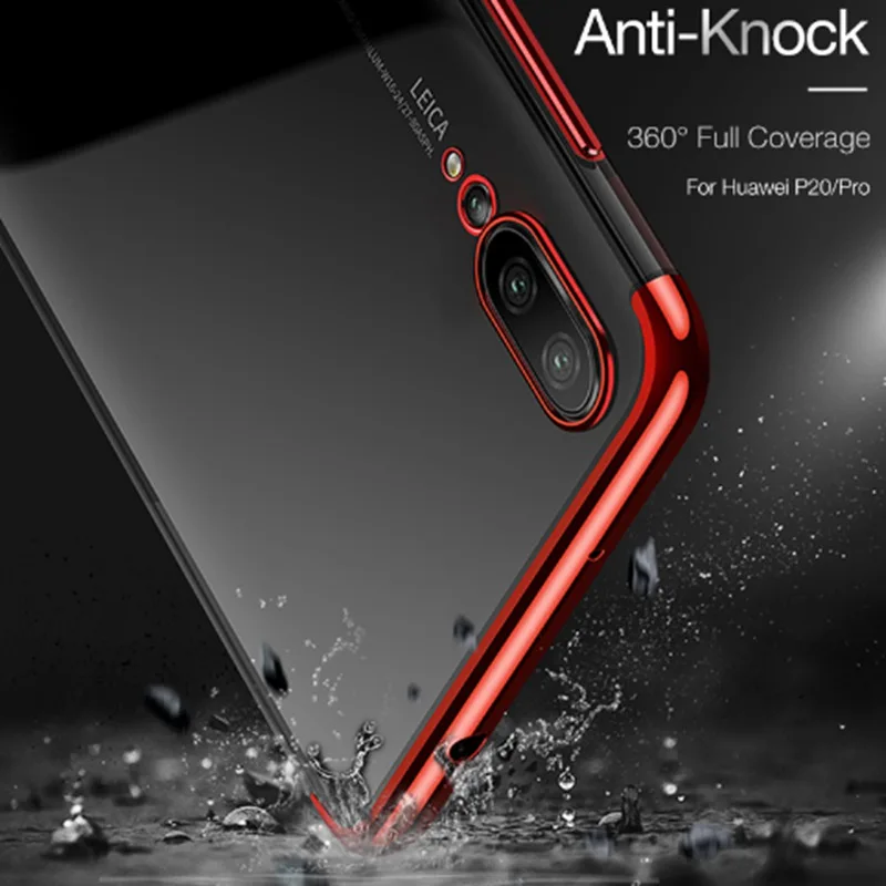 Clear Soft Silicone Case For Huawei y9 y6 y7 pro 2019 honor20 20pro Luxury Transparent Cover huawei p30 lite p30pro p20 nova | Мобильные