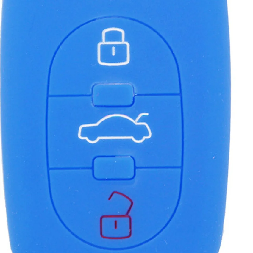 1 шт. силиконовый чехол для автомобильного ключа с 3 кнопками AUDI A2 A3 S3 A4 S4 A6 S6 RS6 A8