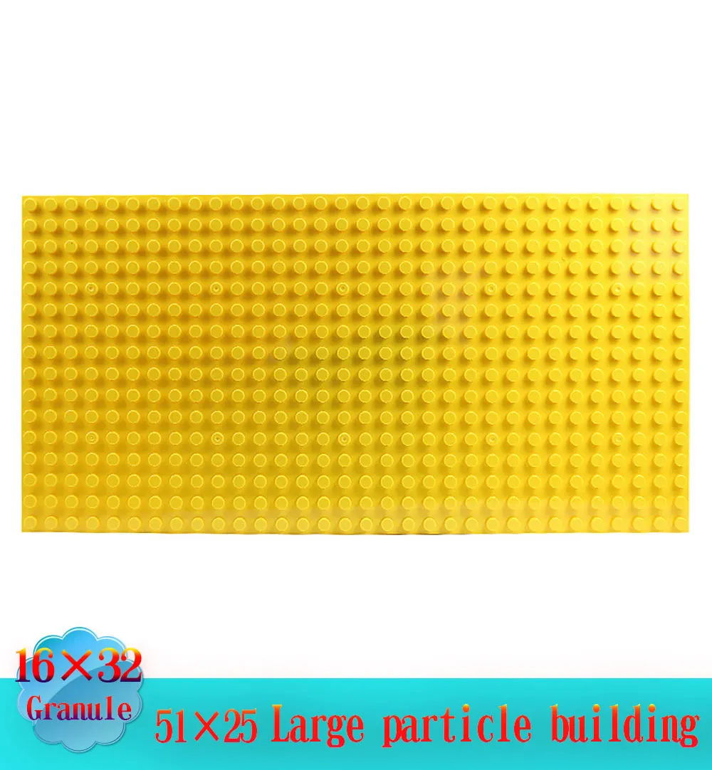 Duploes Базовая пластина 16*32 точки 51*25,5 см Большой размер доска DIY строительные блоки игрушки для детей совместимы с крупные частицы игрушки