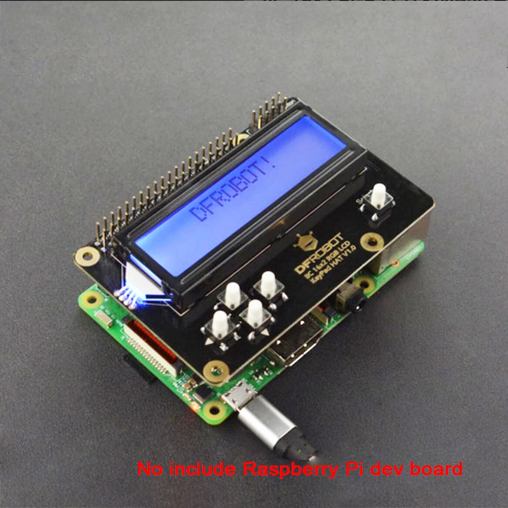Новинка DFRobot IIC 16x2 1602 RGB зеркальный экран V1.0 для Raspberry Pi с GPIO Pin Регулируемая