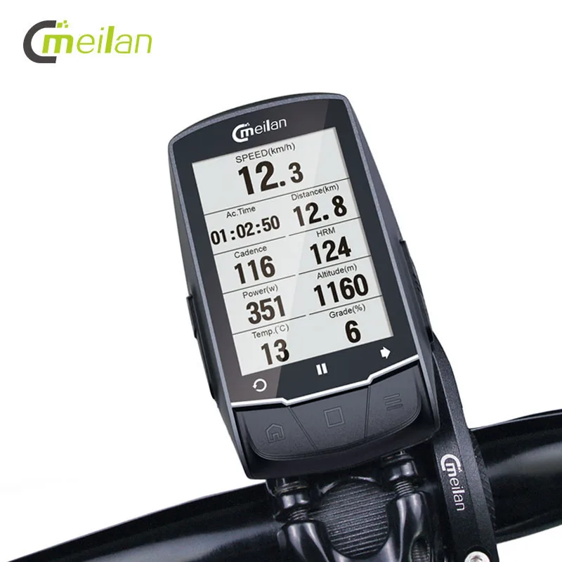 Meilan M1 велосипед gps компьютер навигация для велосипеда Bluetooth Спидометр