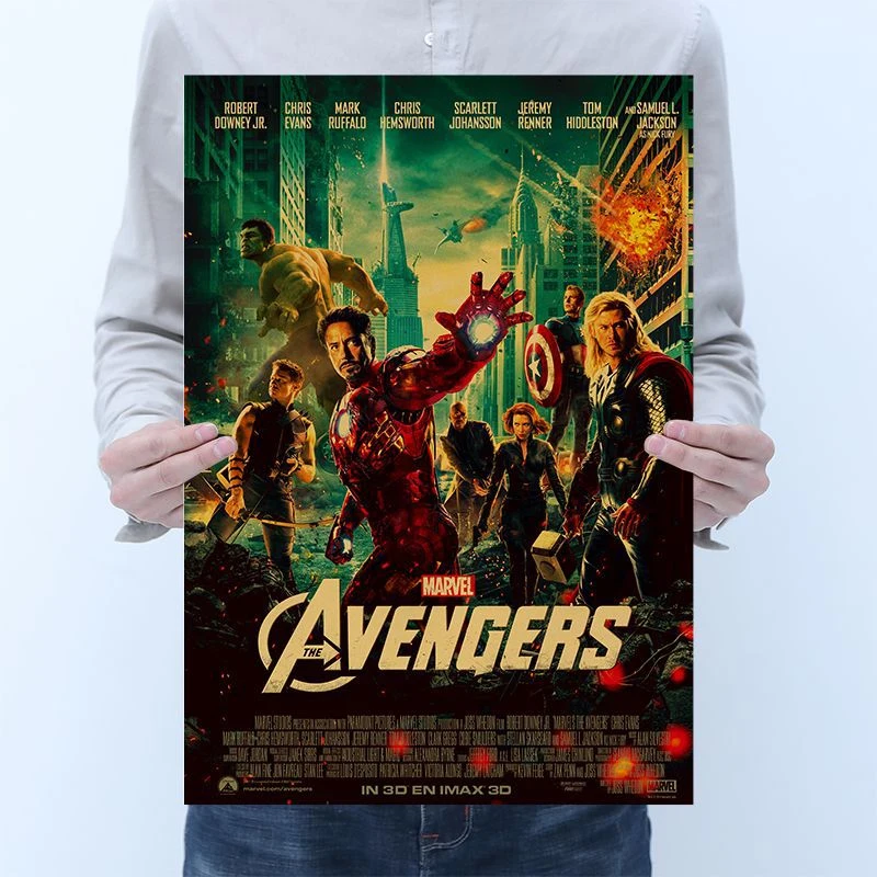 1 шт. постер для фильма мстители #2 #3 #4 # ретро из крафт-бумаги дома спальни бара