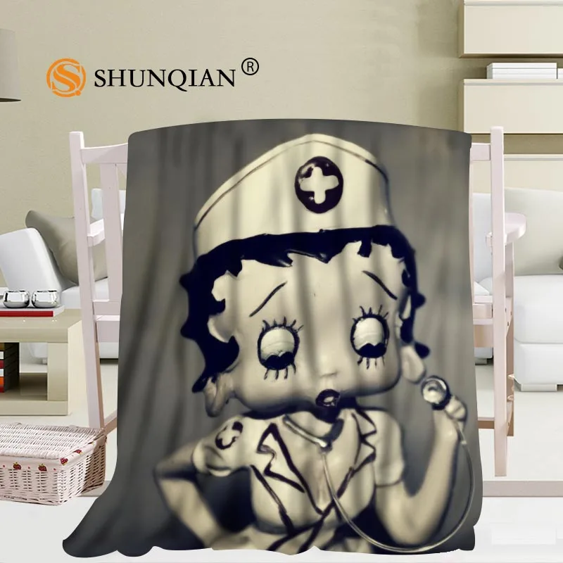 На заказ Betty Boop одеяло офисный диван одеяло портативное мягкое одеяло кровать самолет путешествия взрослый домашнее полотенце - Цвет: Blanket