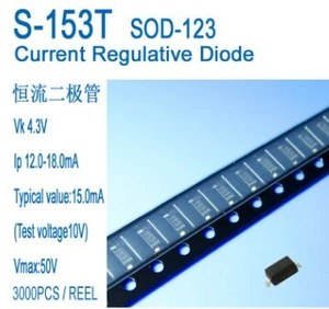Free shipping 50pcs/lot  Constant Current Diode 15mA CRD LED Lamp S-153T SOD-123 IP 12-18MA