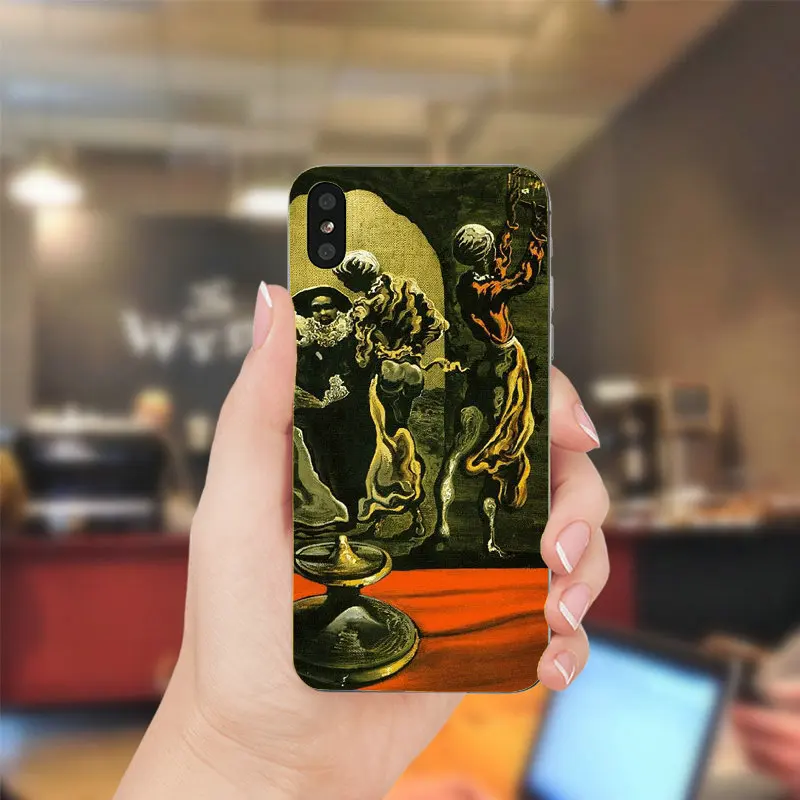 Salvador Dali абстрактного искусства мягкие ТПУ Силиконовые случаи мобильного