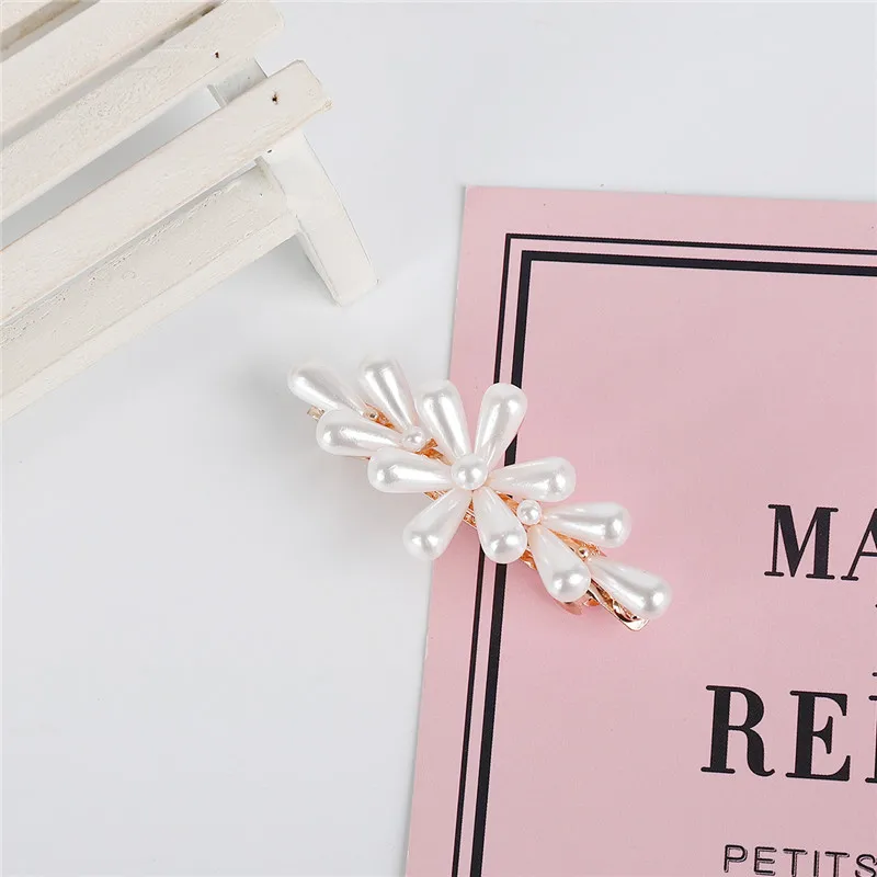 1 шт. модный темпераментный цветок имитирующий жемчуг утенок жемчужный зажим для