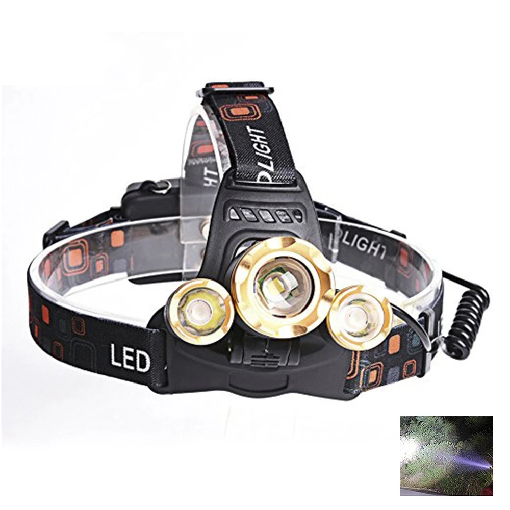 30W LED Headlamp Waterproof Helmet Light for Camping Hiking Outdoor Sports | Novelty Lighting