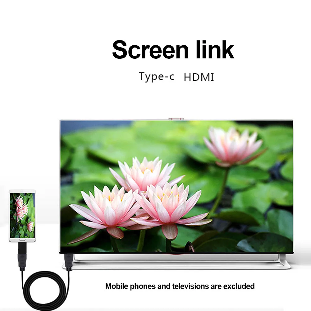 Пластиковый Портативный прочный быстрый видео конвертер usb адаптер C к HDMI HD