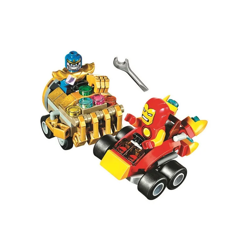 10670 10671 10672 Bela Marvel Super Hero Puissant Micros Скорпион танос строительный блок Briques Железный