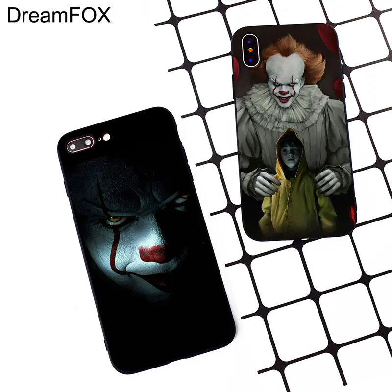 M124 Pennywise Clown Horror Black Silicone Case Cover For Apple iPhone 11 Pro XR XS Max X 8 7 6 6S Plus 5 5S 5G SE |