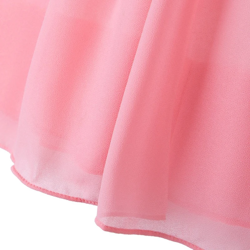 Летнее стильное платье для маленьких девочек детская одежда шифоновое