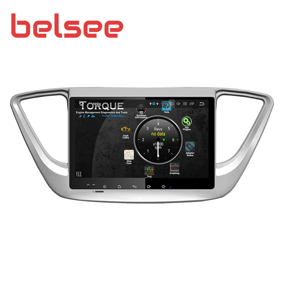 Belsee Android 9 0 для Hyundai Solaris Verna Accent 2017 2018 автомобильный gps навигация радио стерео аудио
