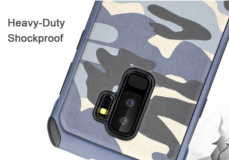 ITEUU армейский Камуфляжный жесткий чехол для samsung Galaxy S9 S9 Plus чехол s TPU PC противоударный камуфляжный чехол для задней панели S9PLUS