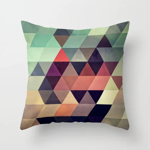 NEW! COLOURS Geometric DiamondPillow Cartoon cushion cover Pillow Cushion for office Home Decor pillow sofa cushions 45*45cm | Дом и сад