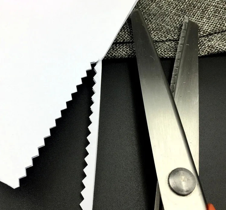 23,5 см зигзаг Вышивание вырезать ножницы для рукоделия сдвига пинкинг Scissor Leather Craft ткань инструмент обивки Текстиль