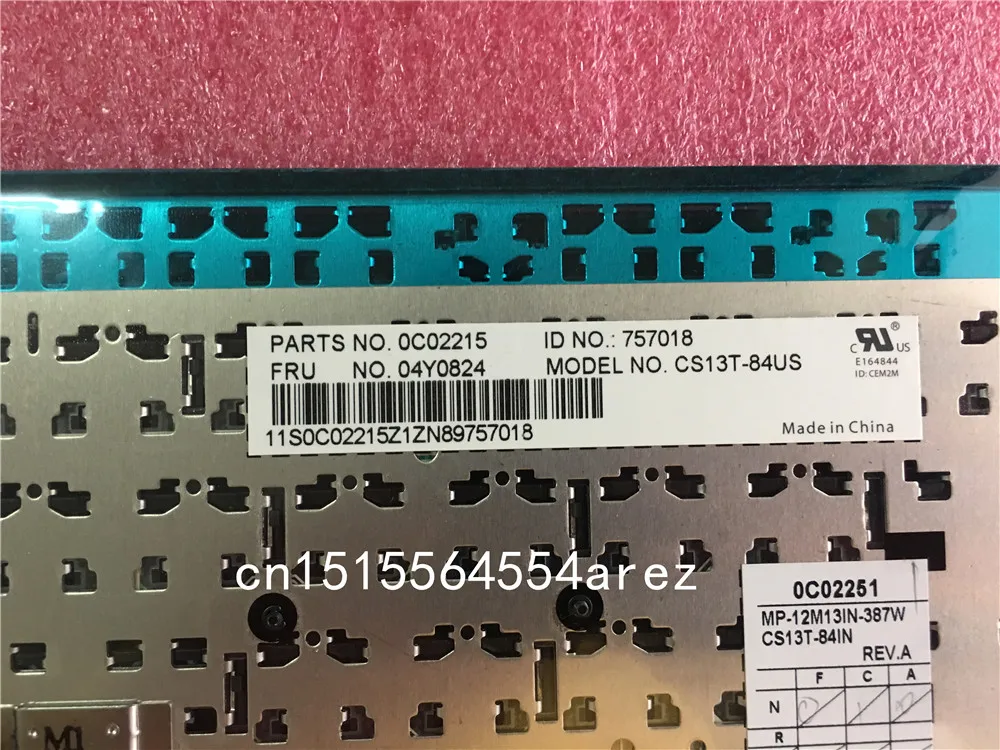 Новый оригинальный ноутбук Lenovo ThinkPad T450 T450s L450 T460 L460 английская клавиатура 04Y0824