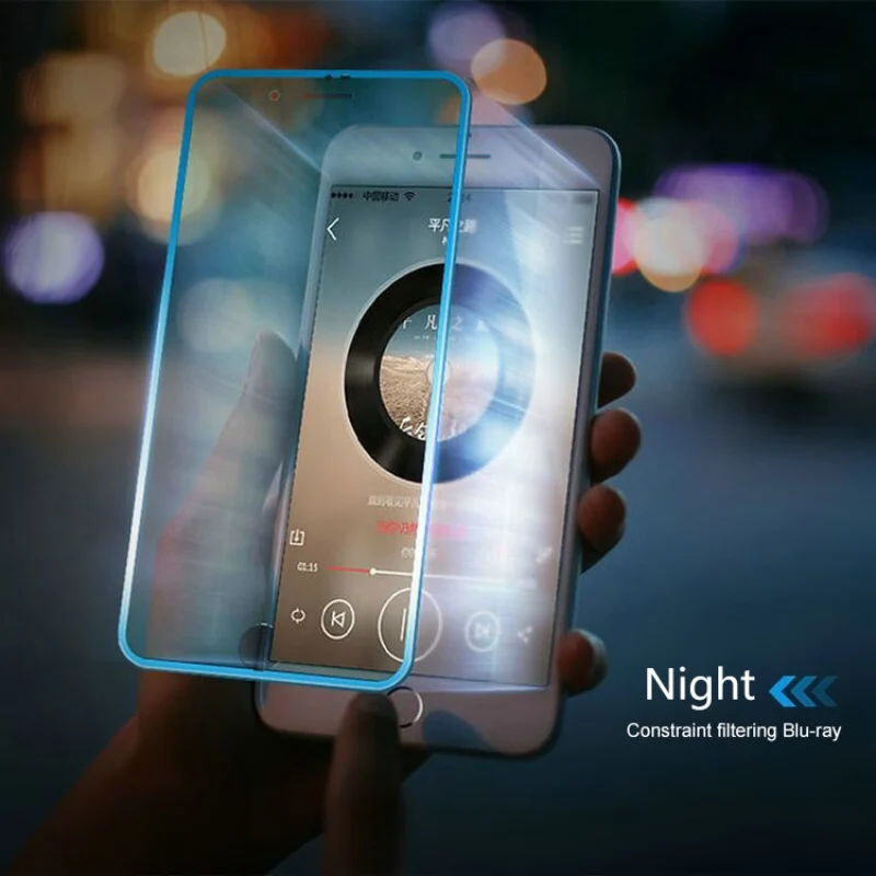 Защитная пленка для глаз с защитой от синего света закаленное стекло iPhone X 8 7 6 6s Plus