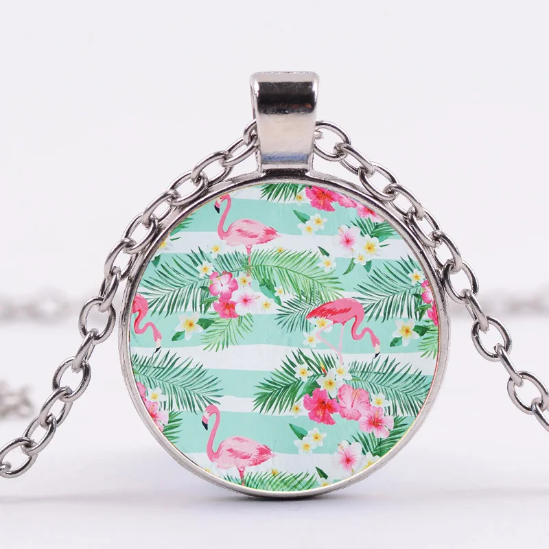 SIAN Hot Tropical Rainforest Flamingo Necklace Birthday Hawaiian Theme Party Jewelry Creative Cute Long for Women Girls | Украшения и